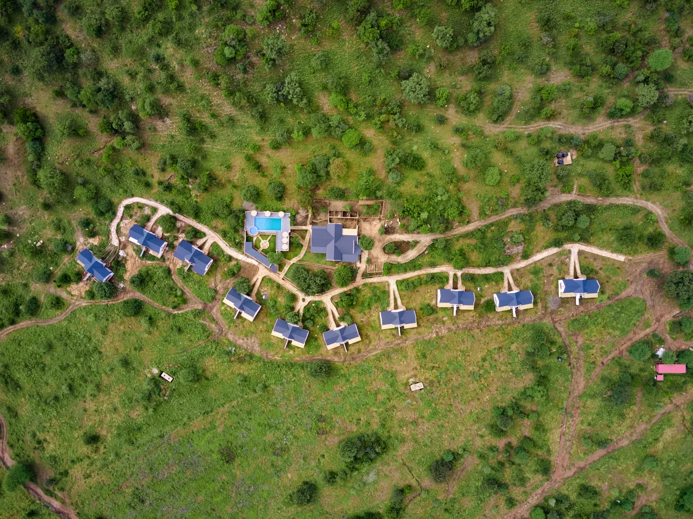 Luxury safari lodge in Tanzania