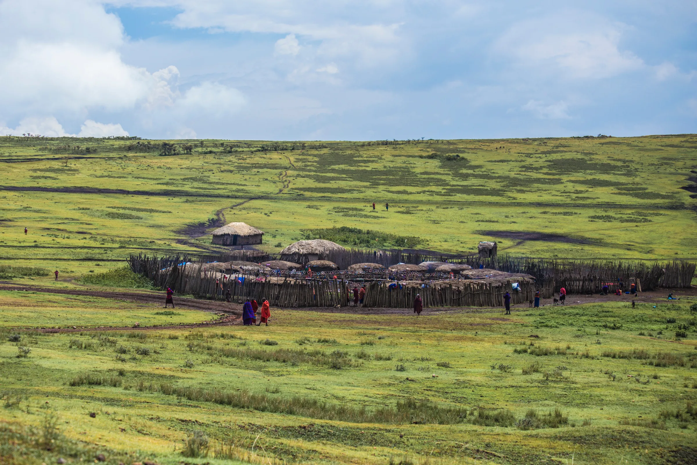 Ngorongoro highlands landscape in northern Tanzania