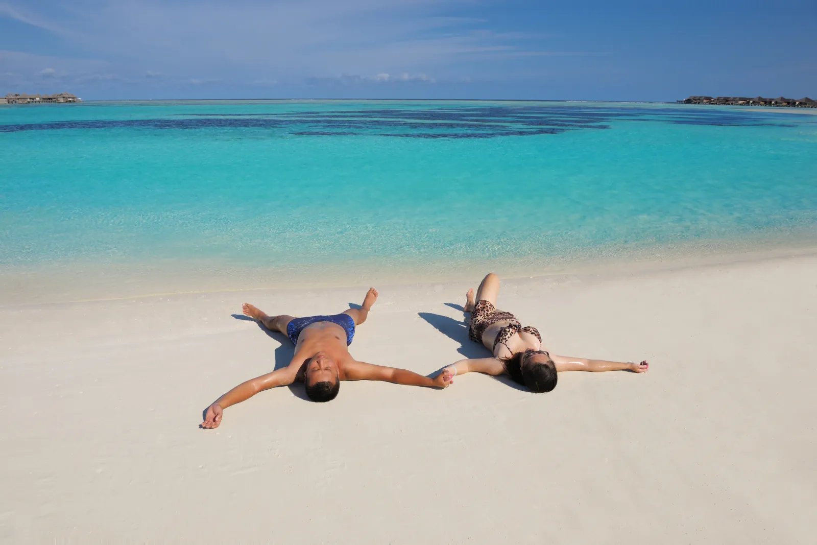 White-sand beach in Zanzibar